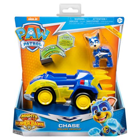 Mighty Pups Super Paws Chases Deluxe Vehicle Paw Patrol And Friends