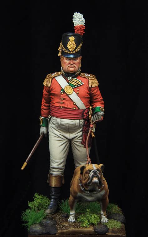 British Infantry Officer 1810 75mm Boxart Castle Miniatures By Kirill