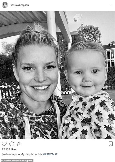 jessica simpson shares adorable selfie with dimple double birdie mae