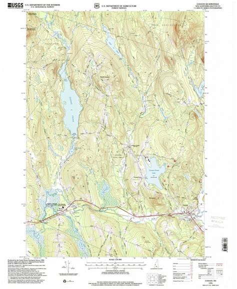 1995 Canaan Nh New Hampshire Usgs Topographic Map In 2022