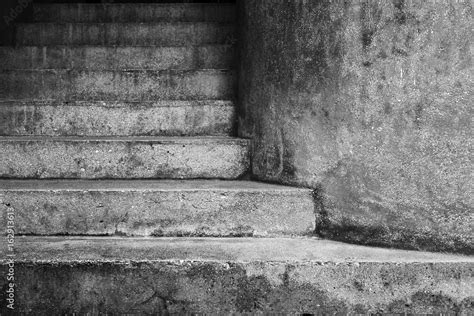 Detail Of An Old Concrete Staircase Copy Space Stock Photo Adobe Stock