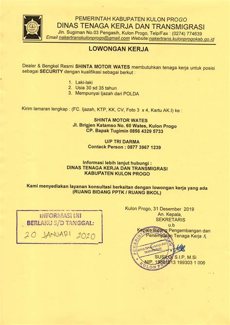 Nahrávejte, sdílejte a stahujte zdarma. Info Loker Las Kulonprogo : Lowongan Kerja Kulon Progo ...