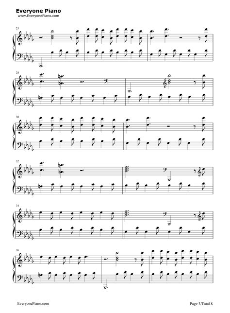 Sheet music single, 6 pages. Believer-Imagine Dragons Stave Preview -EOP Online Music Stand