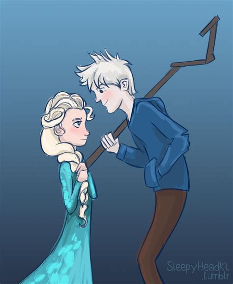Elsa Meets Jack Frost By Sleepyheadkl On Deviantart