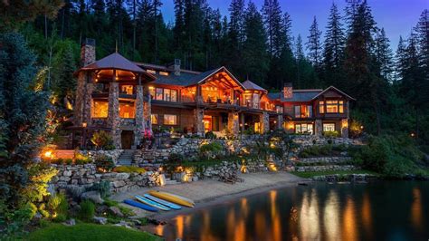 This type of property is usually located in prestige areas in and close to big cities or in and close to well developed resorts. This Coeur d'Alene lakefront mansion is the most expensive ...