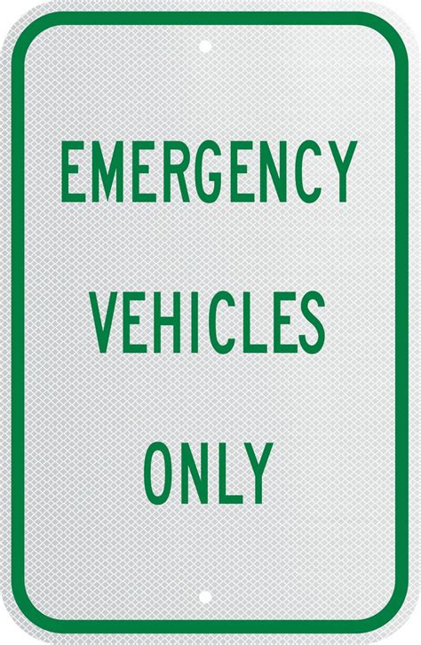 Emergency Vehicles Only Diy Signs And Decals