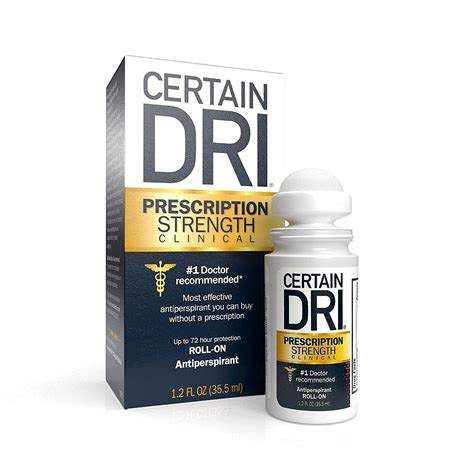 Certain Dri Prescription Strength Clinical Antiperspirant Deodorant For
