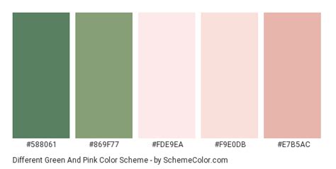 Famous Light Pink And Green Color Scheme Ideas