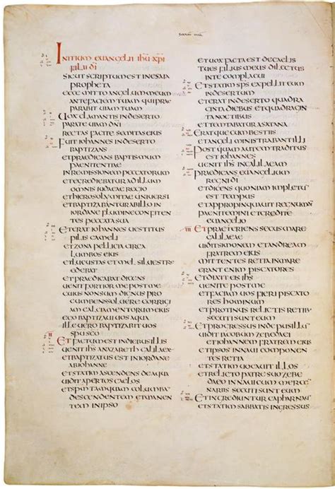 Filecodex Amiatinus Gospel Of Mark Chapter 1 Handwiki