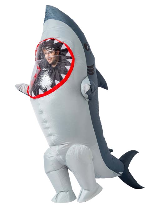 Spooktacular Creations Inflatable Costume Full Body Shark Air Blow Up