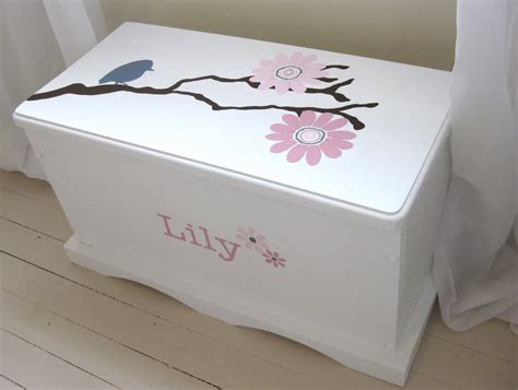 My Pink Life Painted Toy Chest Girls Toy Box Painted Toy Chest