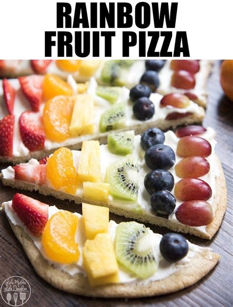 This Rainbow Fruit Pizza Is A Beautiful Fruit Pizza Topped With The