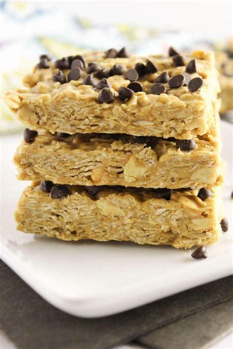 No Bake Peanut Butter Oat Bars A Dairy Free Healthy Treat Complimented