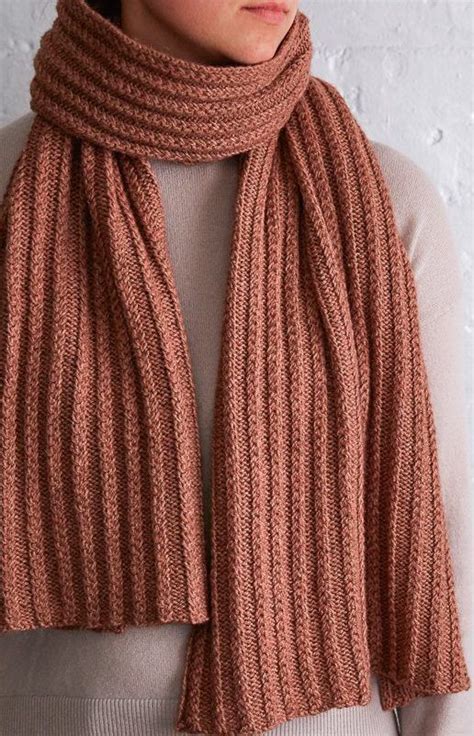 Free Knitting Pattern For 2 Row Repeat Braided Rib Wrap Scarf