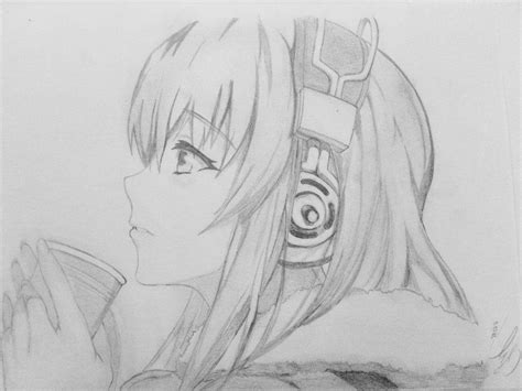 Anime Drawings In Pencil Girl