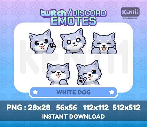 Discord Emotes Digital Painting Techniques Kawaii Stickers White