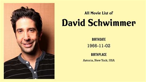 David Schwimmer Movies List David Schwimmer Filmography Of David