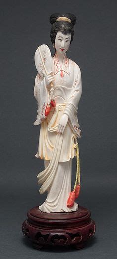 Meiji Japanese Ivory Geisha Nude Pearl Diver Figurine