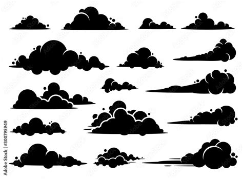 Cloud Vector Graphic Design A Set Of Clouds Illustration In The Sky In