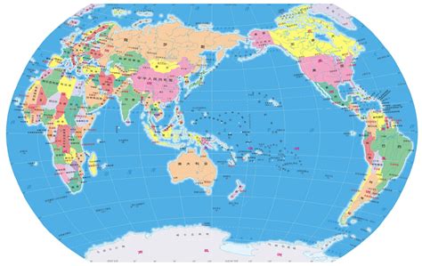 世界地图高清中文版