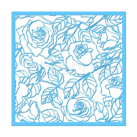Rose Pattern Cut Out
