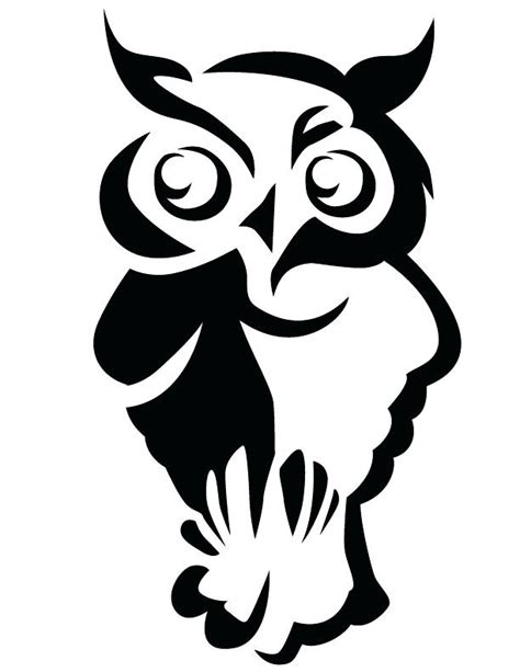 Owl Silhouette Template At Getdrawings Free Download
