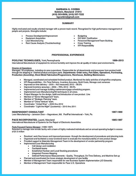 47 Good Resume Samples For Factory Worker That You Can Imitate