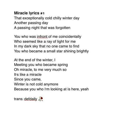 Popgasagot7english, got7, kpop, lirik lagu, lyrics, miracle, translationleave a comment. & Me Miracle English Translations | GOT7 Amino
