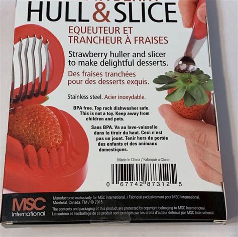 Joie Strawberry Huller And Slicer Red Hull And Slice For Sale Online Ebay