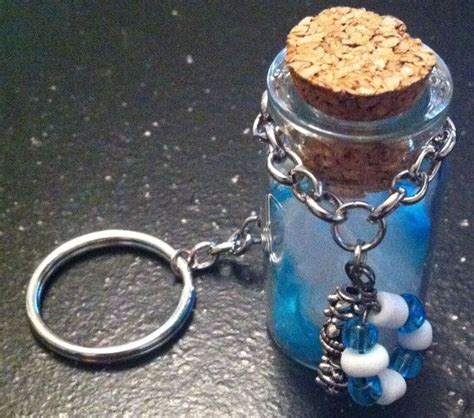 Bottle Keychain By Slwboutique On Etsy 600 Keychain Unique