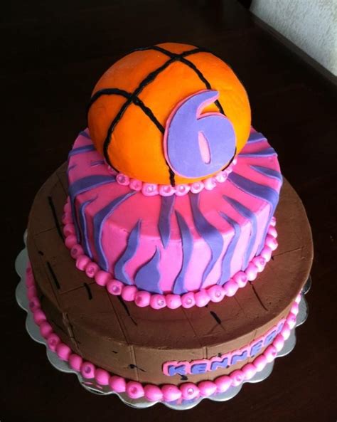 Girly Basketball Cake Basketball Cake Basketball Birthday Cake Cake