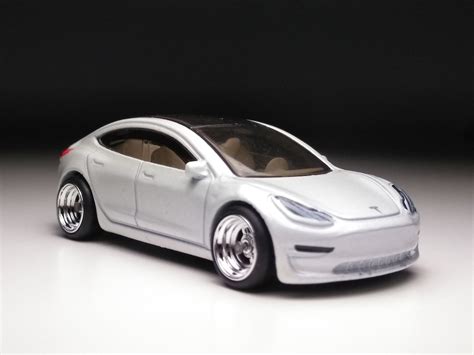 Tesla Model 3 Hot Wheels Custom Real Rubber Tires Etsy