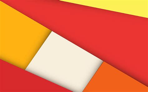 Red Orange Abstraction Lines Rectangles Material Design Android Hd