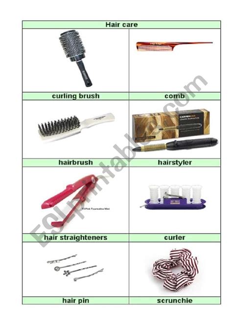 I put a list of some of the top kids curly hair brands that cater to our brown babies hair. picture dictionry part 3 (hair care) - ESL worksheet by dashaz