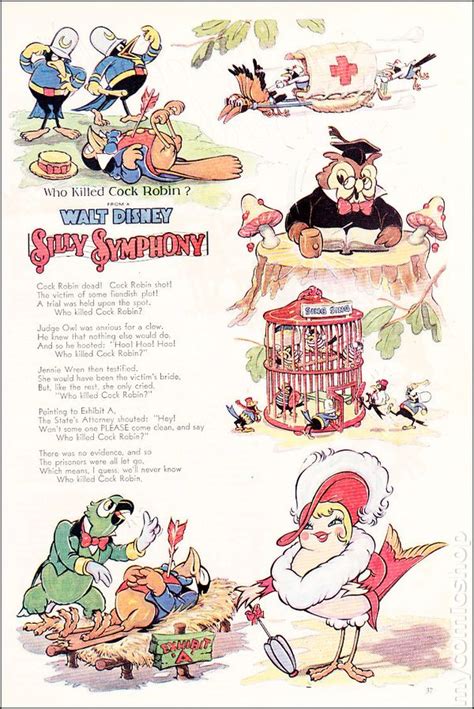 Walt Disney Silly Symphony Who Killed Cock Robin Comic Books