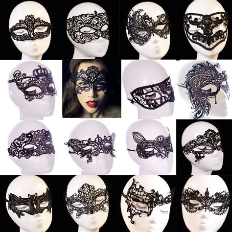Chic Lady Black Lace Eye Face Mask Masquerade Ball Prom