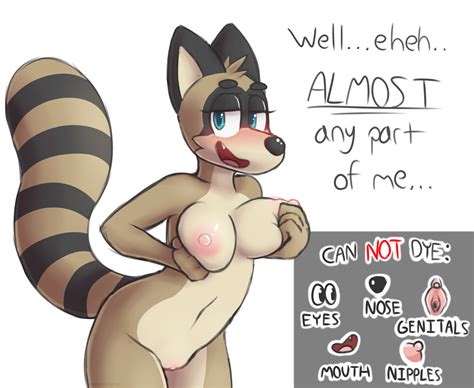 Rule 34 Anthro Bent Over Big Tail Black Nose Breast Fondling Breasts Brown Fur Clitoris