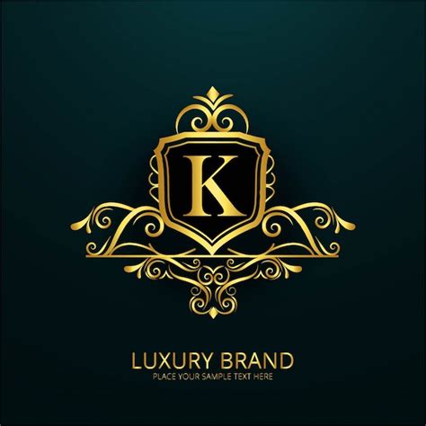 Free Vector Luxury Letter K Logo