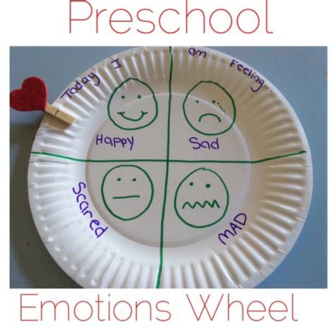 Emotion Wheel Simple Craft To Help Preschoolers Show How They Are