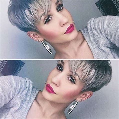 Short Hairstyle Grey 2016 Fashion And Women