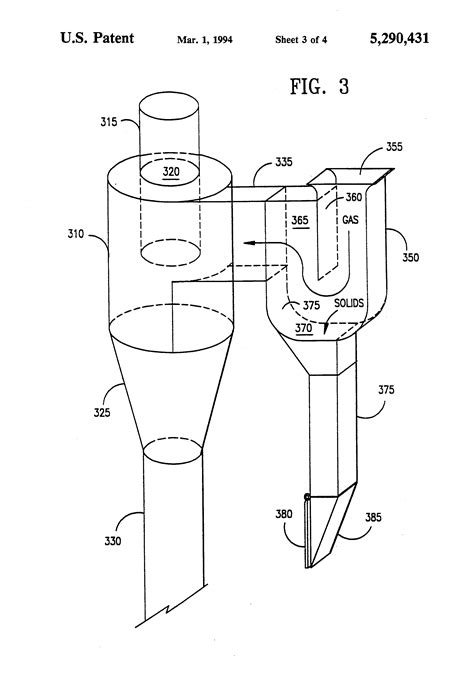 Patent Us5290431 Fcc Process With Concentrators On Cyclone Inlets