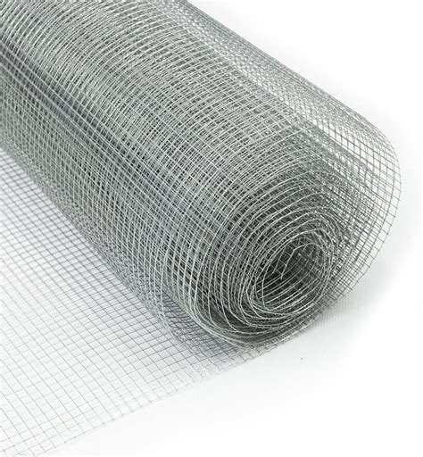 Galvanised Wire Mesh Roll X M Metal Wire Mesh Fence Extra Long Mesh Fencing Chicken