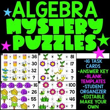 Jigsawpuzzles.io provides a new way for puzzle fans all over the world to unite and cooperatively solve puzzles together. Algebra Mystery Puzzles by smackdabinthemiddle | TpT