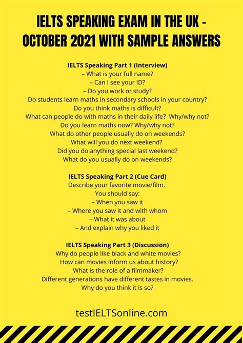Ielts Speaking Test In 2021 Prepare For Ielts Exam With Ielts Lessons