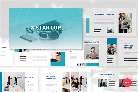Xstartup Startup Powerpoint Template By Stringlabs Thehungryjpeg