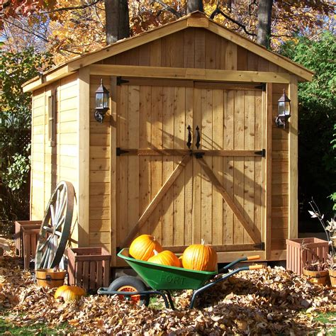 This lifetime's 8′ x 7.5′ storage shed offers various features including skylights, heavy duty floor, steel trusses, screened. Outdoor Living Today SpaceMaker 8 Ft. W x 12 Ft. D Wood ...