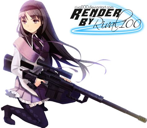 Akemi Homura Gun Mahou Shoujo Madoka Magica Weapon By Rival100 On