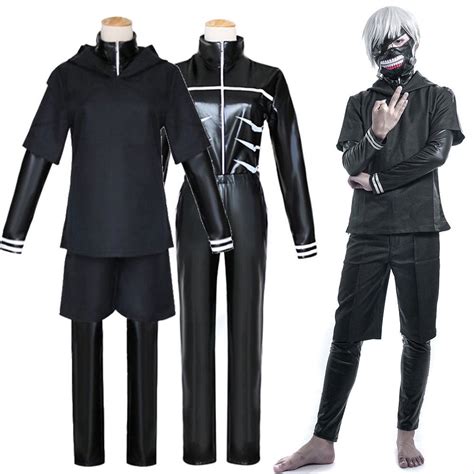 Tokyo Ghoul Kaneki Ken Hoodie Sweater Cosplay Costume Full Outfit