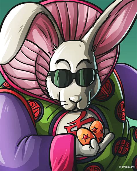 Boss Rabbit Happy Easter Dragon Ball Fan Art By Tomislavartz On