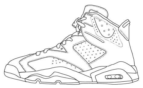 Coloring Pages Sketch Air Jordan 1 Drawing Photo By Timothy Madrid